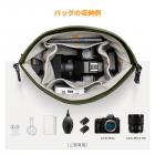 カメラスリングバッグ 小型カメラバッグ 軽量クロスボディとインナーライナーバッグで保護性と汎用性を実現 U11 グリーン