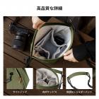 カメラスリングバッグ 小型カメラバッグ 軽量クロスボディとインナーライナーバッグで保護性と汎用性を実現 U11 グリーン