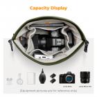 Camera Sling Bag Small Camera bag Lightweight Crossbody and Inner Liner Bag for Protection and Versatility, U11 Green