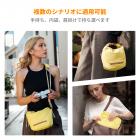 カメラスリングバッグ 小型カメラバッグ 軽量クロスボディとインナーライナーバッグで保護性と汎用性を実現 U11 イエロー