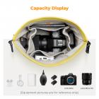 K&F Concept Camera Sling Bag Small Camera bag Lightweight Crossbody and Inner Liner Bag for Protection and Versatility, Yellow