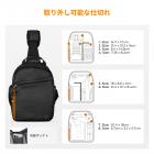 カメラスリングバッグ 小型カメラ クロスボディ ショルダー バックパック DSLR/SLR/ミラーレスカメラ コンパクトケース 写真撮影用バッグ 5L - Urban Wander 08 (ブラック)