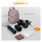 カメラスリングバッグ 小型カメラ クロスボディ ショルダー バックパック DSLR/SLR/ミラーレスカメラ コンパクトケース 写真撮影用バッグ 5L - Urban Wander 08 (ディープピンク)