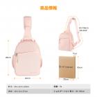 カメラスリングバッグ 小型カメラ クロスボディ ショルダー バックパック DSLR/SLR/ミラーレスカメラ コンパクトケース 写真撮影用バッグ 5L - Urban Wander 08 (ピンク)