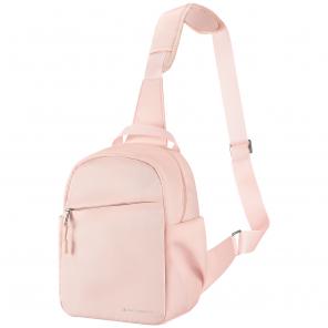 Camera Sling Bag Small Camera Crossbody Shoulder Backpack DSLR/SLR/Mirrorless Camera Compact Case Photography Bags 5L - Urban Wander 08 (Pink)