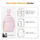 K&F Concept Camera Sling Bag Small Camera Crossbody Shoulder Backpack DSLR/SLR/Mirrorless Camera Compact Case Photography Bags 5L, Urban Wander 05 Light Pink