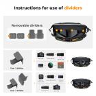 K&F Concept 2 in 1 Sling Bag 12L Everyday Shoulder Bag & Multifunction Photography Crossbody Camera DSLR Backpack Portable Bag, Dark Green