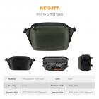 K&F Concept 2 in 1 Sling Bag 12L Everyday Shoulder Bag & Multifunction Photography Crossbody Camera DSLR Backpack Portable Bag, Dark Green