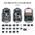 K&F Concept カメラバックパック 写真家用カメラバッグ 32L 大容量 レインカバー付き ノートパソコン用コンパートメント Canon/Nikon/Sony/DJI Mavic ドローン対応 旅行用 32L ネイチャーワンダー 08 (グレー)