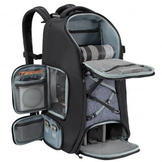 K&F Concept Camera Backpack,Camera Bags for Photographers 32L Large Capacity with Raincover Laptop Compartment Compatible for Canon/Nikon/Sony/DJI Mavic Drone Travel 32L Nature Wander 08 (Grey)