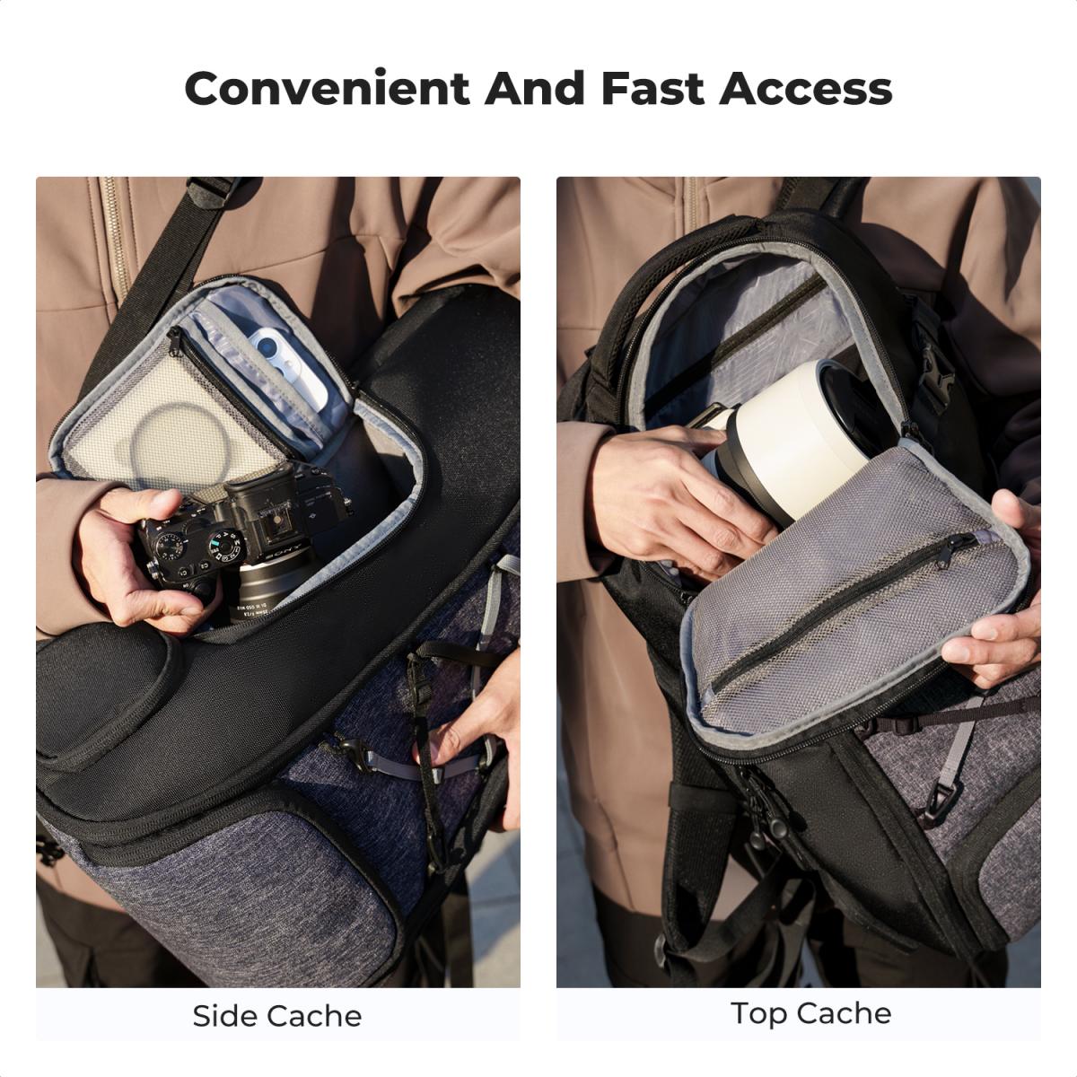 K&F Concept Kamerarucksack, Fotorucksack Für Fotografen Alpha Rucksack Air 25l Kamerataschen F%c3%bcr F