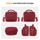 Camera Sling Bag Small Crossbody Camera Case DSLR/SLR/Cute Compact Shoulder Photography Bags for Photographers - Sling Bag 5L Urban Wander 05 (Red)