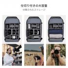 K&F Concept 25L 大型カメラバックパック DSLR SLRカメラ用 盗難防止防水レインカバー付き 三脚ホルダー付き 写真家用バックパック 25L Star Wander03 (ブラック)