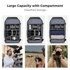 K&F Concept 25L Large Camera Backpack for DSLR SLR Cameras, Anti-Theft Waterproof with Rain Cover, Tripod Holder for Photographers - Backpack 25L Star Wander03 (Black)