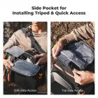K&F Concept 25L Large Camera Backpack for DSLR SLR Cameras, Anti-Theft Waterproof with Rain Cover, Tripod Holder for Photographers - Backpack 25L Star Wander03 (Black)