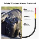 Alça de pescoço para câmera para fotógrafos, alça de nylon ajustável para câmera compatível com câmeras sem espelho Sony Canon Nikon Fuji DSLR SLR, azul