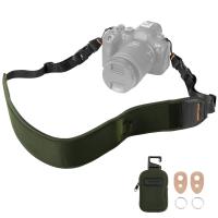 Camera Neck Strap for Photographers, Adjustable Nylon Camera Strap Compatible with Sony Canon Nikon Fuji DSLR SLR Mirrorless Camera, Green