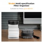  10 Pockets Hard Shell Lens Filter Bag Up to 82mm, Waterproof, Durable, Portable, Camera Filter Pouch Carrying Case for Travel and Photography, Size S 