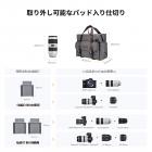 カメラスリングバッグ クロスボディ DSLR / SLR / ミラーレスカメラバッグ デジタルカメラ用カメラケース 写真家用三脚ストラップ付きカジュアルショルダー写真バッグ - スリングバッグ 8L Urban Wander 09 (ダークグレー)