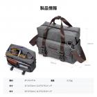 カメラスリングバッグ クロスボディ DSLR / SLR / ミラーレスカメラバッグ デジタルカメラ用カメラケース 写真家用三脚ストラップ付きカジュアルショルダー写真バッグ - スリングバッグ 8L Urban Wander 09 (ダークグレー)