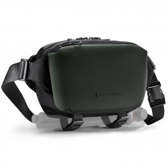 K&F Concept Alpha Camera Sling Bag 4L Photography Shoulder Bag, Compatible with Canon / Nikon / Sony Camears / DJI Mavic Drones - Sling Bag 4L Urban Wander 12 (Green)