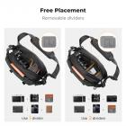 K&F Concept Alpha Camera Sling Bag 4L Photography Shoulder Bag, Compatible with Canon / Nikon / Sony Camears / DJI Mavic Drones - Sling Bag 4L Urban Wander 12 (Green)