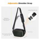 K&F Concept Alpha Camera Sling Bag 4L Photography Shoulder Bag, Compatible with Canon / Nikon / Sony Camears / DJI Mavic Drones - Sling Bag 4L Urban Wander 12 (Green)