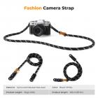 Camera Neck Strap Camera Shoulder Strap Suitable for DSLR SLR Cameras Strap Urban Wander 05 Black+White