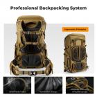 K&F Concept 40L Professional Adventure Camera Backpack | Ergonomic Trekking Bag for DSLR/Mirrorless, Tripod Holder & Weatherproof, Champagne Color