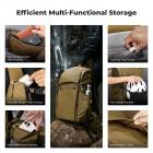 K&F Concept 40L Professional Adventure Camera Backpack | Ergonomic Trekking Bag for DSLR/Mirrorless, Tripod Holder & Weatherproof, Champagne Color