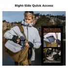 K&F Concept 40L Professional Adventure Camera Backpack | Ergonomic Trekking Bag for DSLR/Mirrorless, Tripod Holder & Weatherproof, Champagne Color