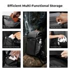 K&F Concept 40L Professional Adventure Camera Backpack | Ergonomic Trekking Bag for DSLR/Mirrorless, Tripod Holder & Weatherproof, Black