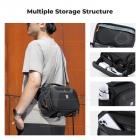 K&F Concept Camera Sling Bag, Quick Access Waterproof Crossbody Bag for DSLR/Mirrorless, with Hard Shell & Tripod Holder, Size M