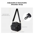 K&F Concept Camera Sling Bag, Quick Access Waterproof Crossbody Bag for DSLR/Mirrorless, with Hard Shell & Tripod Holder, Size M