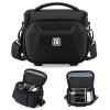 K&F Concept Camera Sling Bag, Quick Access Waterproof Crossbody Bag for DSLR/Mirrorless, with Hard Shell & Tripod Holder, Size S