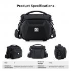 K&F Concept Camera Sling Bag, Quick Access Waterproof Crossbody Bag for DSLR/Mirrorless, with Hard Shell & Tripod Holder, Size S