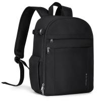 K&F Concept 13L Camera Backpack Nature Wander 12 Black, Lightweight Photography Bag with Quick Access Front Opening, Tripod Strap & Dual-Purpose Design for Travel and Daily Use
