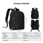 K&F Concept 13L Camera Backpack Nature Wander 12 Black, Lightweight Photography Bag with Quick Access Front Opening, Tripod Strap & Dual-Purpose Design for Travel and Daily Use