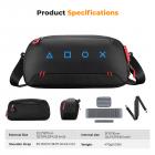 Carrying Case with 8 Game Cards Slots, Portable Game Bag for Consoles & Accessories, Lightweight Sling Crossbody Bag Compatible with Nintendo Switch 2/Steam Deck OLED/PlayStation