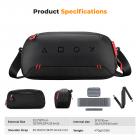 Carrying Case with 8 Game Cards Slots, Portable Game Bag for Consoles & Accessories, Lightweight Sling Crossbody Bag Compatible with Nintendo Switch 2/Steam Deck OLED/PlayStation