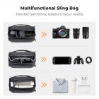 Storage Sling Bag, Vlog Photography Camera HandBag, Portable Carrying Case for Switch 2/Steam Deck/DJI Osmo Pocket 3/Mobile 7P/GoPro/Insta360 Action Cameras & Digital Accessories