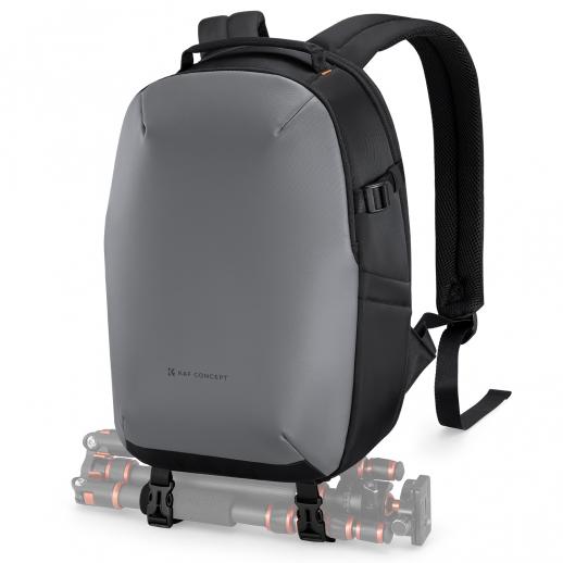 K&F CONCEPT Camera Backpack, Compact Camera Bag Case for Photographers Grey