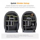 K&F CONCEPT Camera Backpack, Compact Camera Bag Case for Photographers Grey