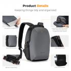 K&F CONCEPT Camera Backpack, Compact Camera Bag Case for Photographers Grey