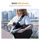 K&F CONCEPT Camera Backpack, Compact Camera Bag Case for Photographers Black