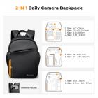 K&F Concept 5L Camera Sling Bag, Lightweight Shoulder Camera Case for Photographers, Fits 9.7" iPad, Waterproof Crossbody Bag with Removable Dividers for Mirrorless Cameras, Canon, Nikon, Sony - Minimalist Style, Black