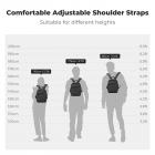 K&F Concept 5L Camera Sling Bag, Lightweight Shoulder Camera Case for Photographers, Fits 9.7" iPad, Waterproof Crossbody Bag with Removable Dividers for Mirrorless Cameras, Canon, Nikon, Sony - Minimalist Style, Black