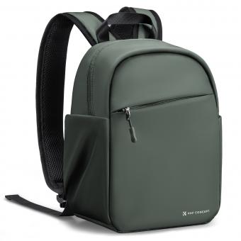 K&F Concept 5L Camera Sling Bag, Lightweight Shoulder Camera Case for Photographers, Fits 9.7" iPad, Waterproof Crossbody Bag with Removable Dividers for Mirrorless Cameras, Canon, Nikon, Sony - Minimalist Style, Green