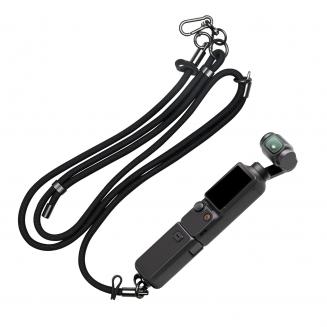 K&Fコンセプト ネックランヤードショルダーストラップ（1/4インチネジ付き）、DJI OSMO Pocket 3用クロスボディストラップ、ブラック