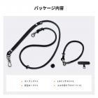 K&Fコンセプト ネックランヤードショルダーストラップ（1/4インチネジ付き）、DJI OSMO Pocket 3用クロスボディストラップ、ブラック